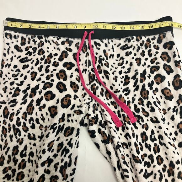 PJ Salvage Cheetah Print Vintage Velour Waffle Pajama Set Women’s Size XL - Picture 10 of 13